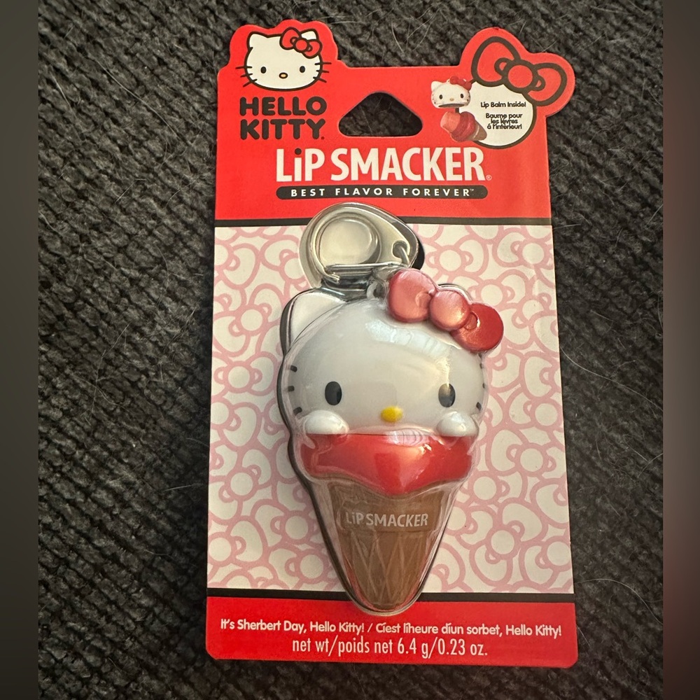 Hello Kitty Lip Smacker Keychain New